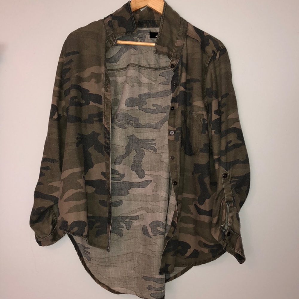 Camo Button up